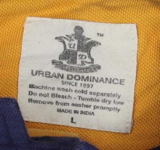 Urban Dominance Men's Multicoloured Polo Shirt L