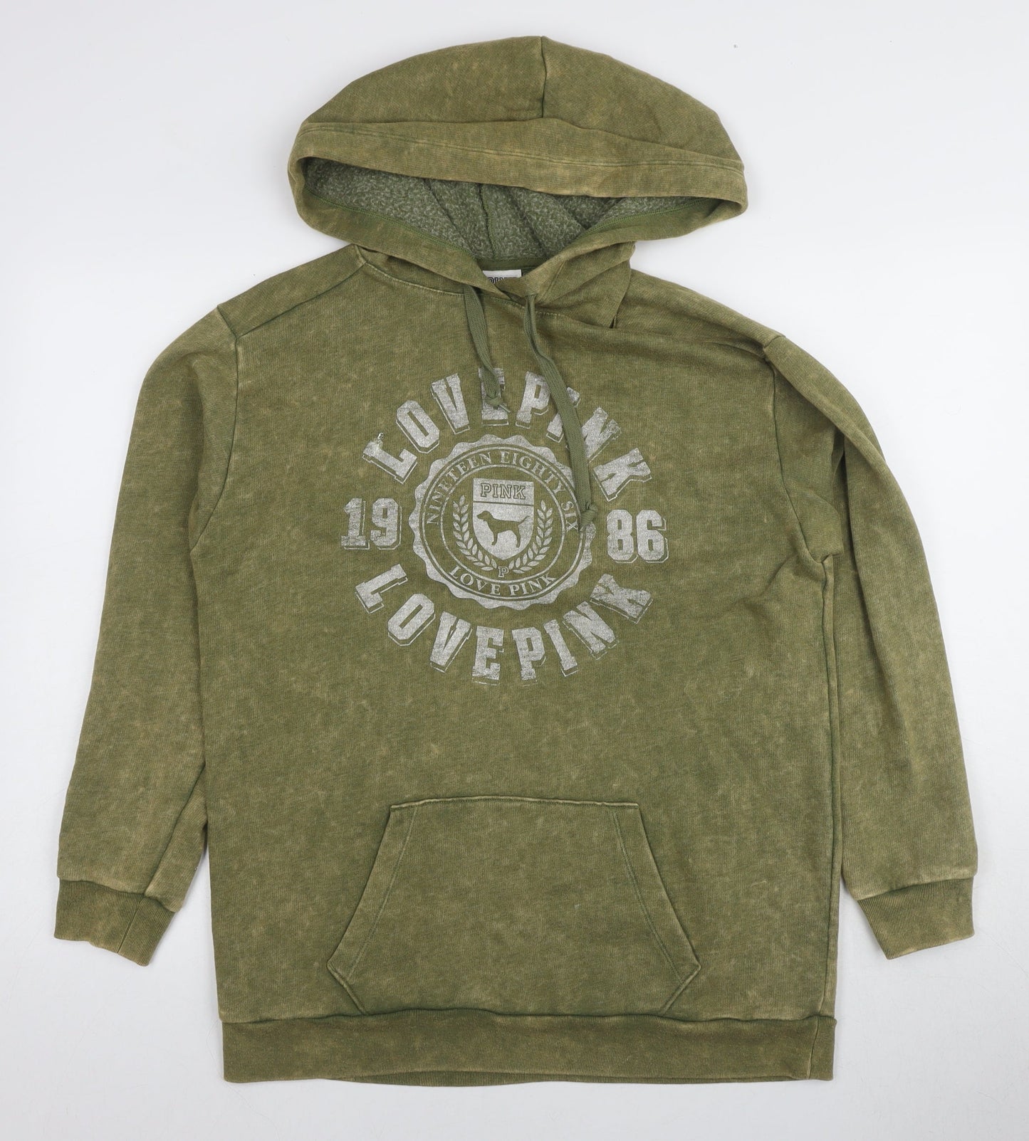 Victoria's Secret Pink Women's Green Pullover Hoodie Size S