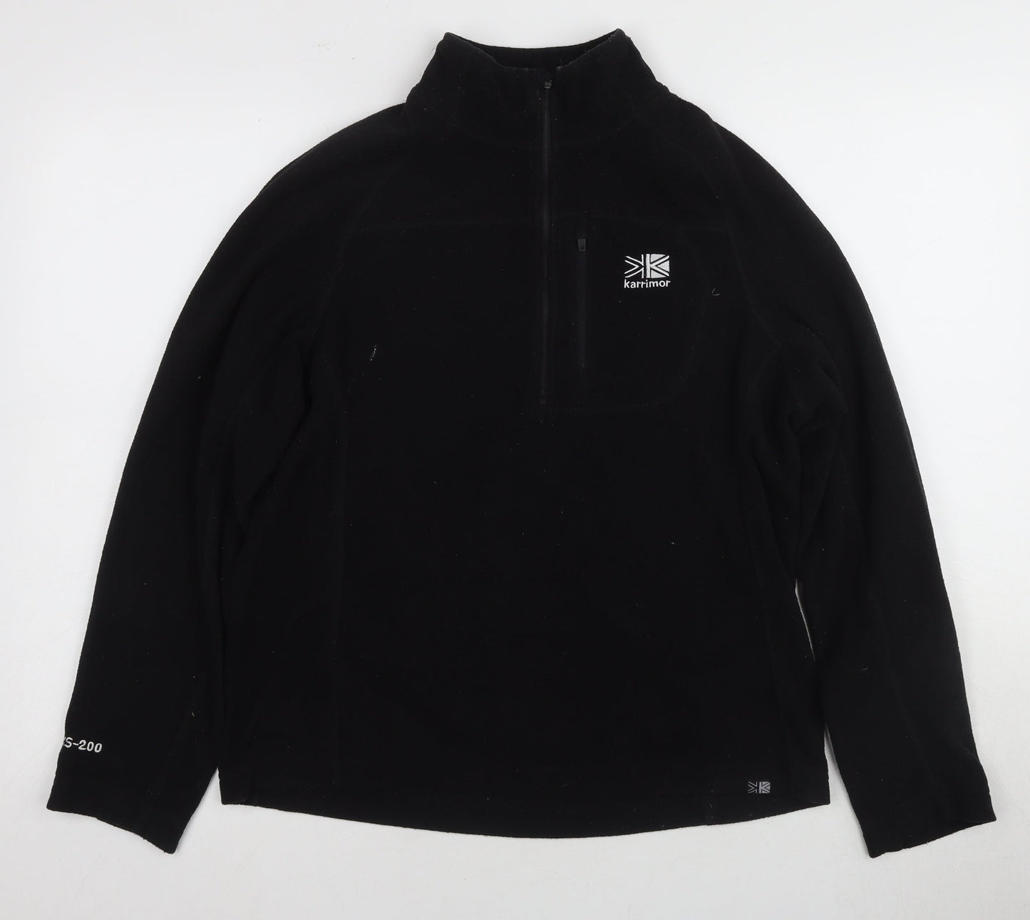 Karrimor XS Black Fleece 1/2 Zip Pullover Sweatshirt
