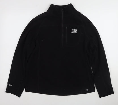 Karrimor XS Black Fleece 1/2 Zip Pullover Sweatshirt