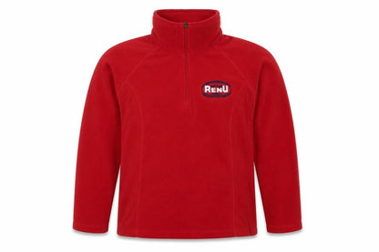 Mens UK Size S Lands' End Red 1/4 Zip Sweatshirt