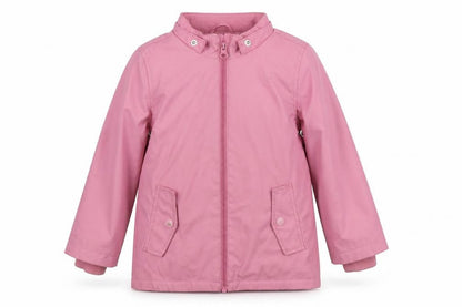 Front view of Lilly & Dan girls’ pink basic jacket 3-4 years
