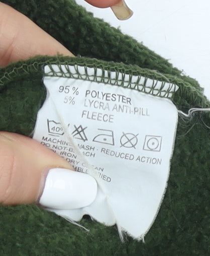 Highpoint Boys Green Basic Fleece Jacket, Size L