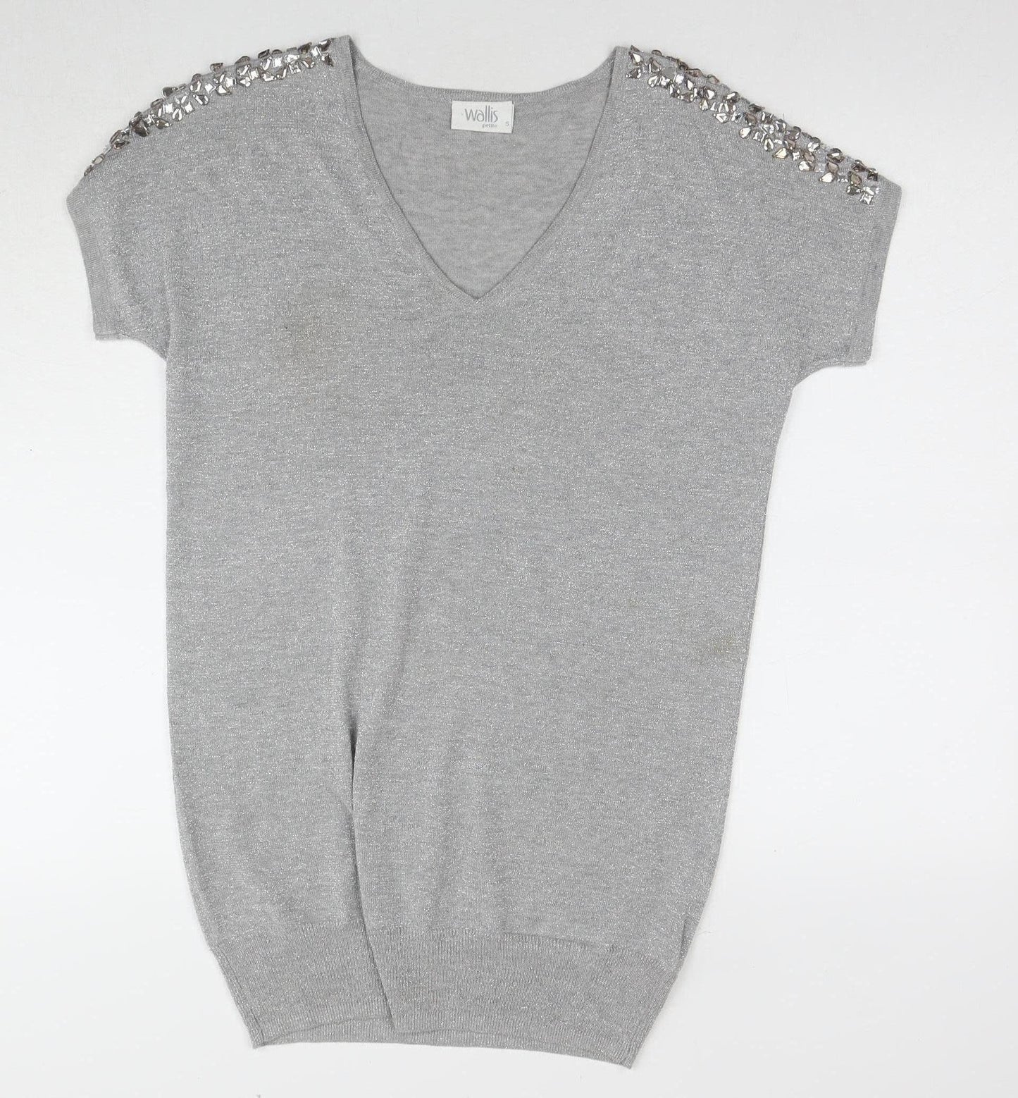 Womens UK Size S Wallis Grey Pullover Jumper