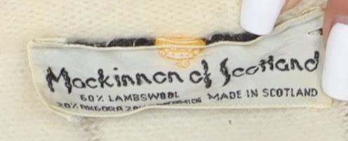 Mackintosh Women's Ivory Wool Stripe Jumper, Size M