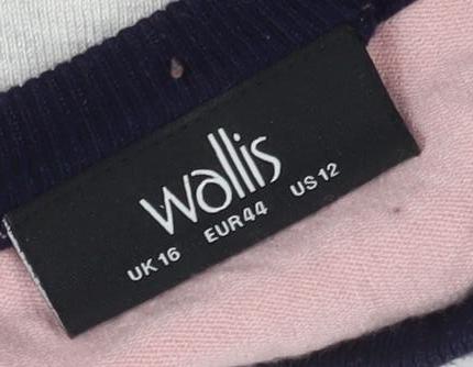 Womens UK Size 16 Wallis Multicoloured Pullover Jumper