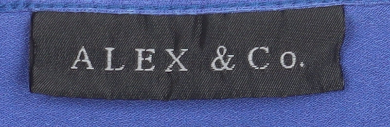 Womens UK Size 14 Alex & Co. Blue  Blouse