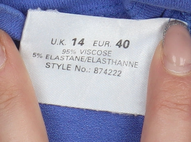 Womens UK Size 14 Alex & Co. Blue  Blouse
