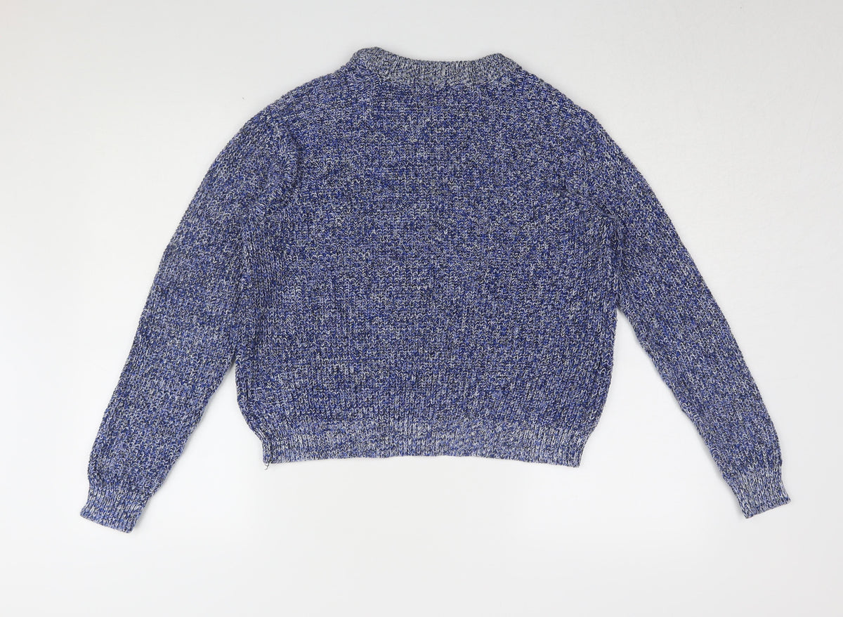Womens UK Size 12 H&M Blue Pullover Jumper