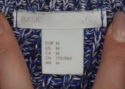 Womens UK Size 12 H&M Blue Pullover Jumper