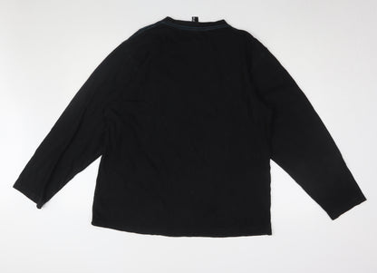 Flipback Boys Black Skull Graphic Long Sleeve T-Shirt 15-16 Years