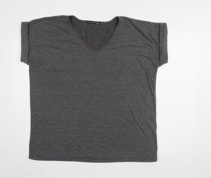 I Saw It First Grey V-Neck Women's T-Shirt Size 10