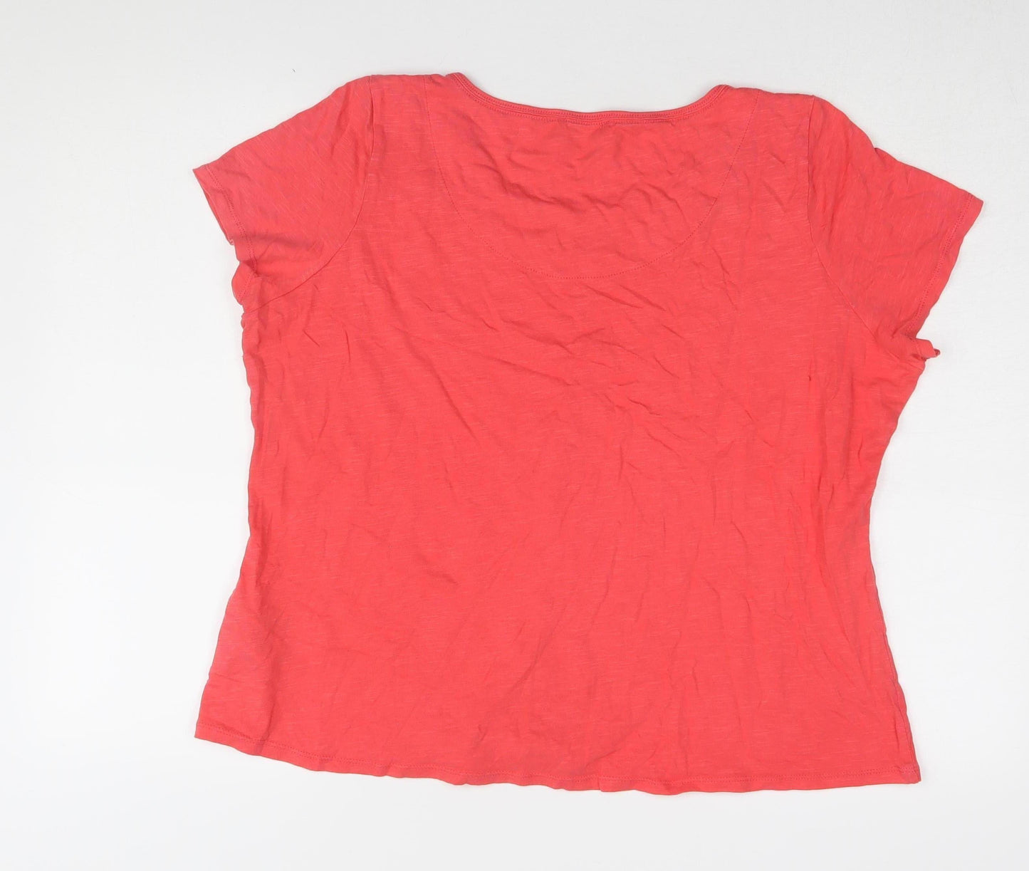 Womens UK Size 20 Marks and Spencer Pink Basic T-Shirt