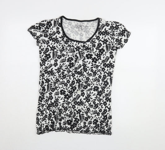 Womens UK Size 12 NEXT Black Basic T-Shirt