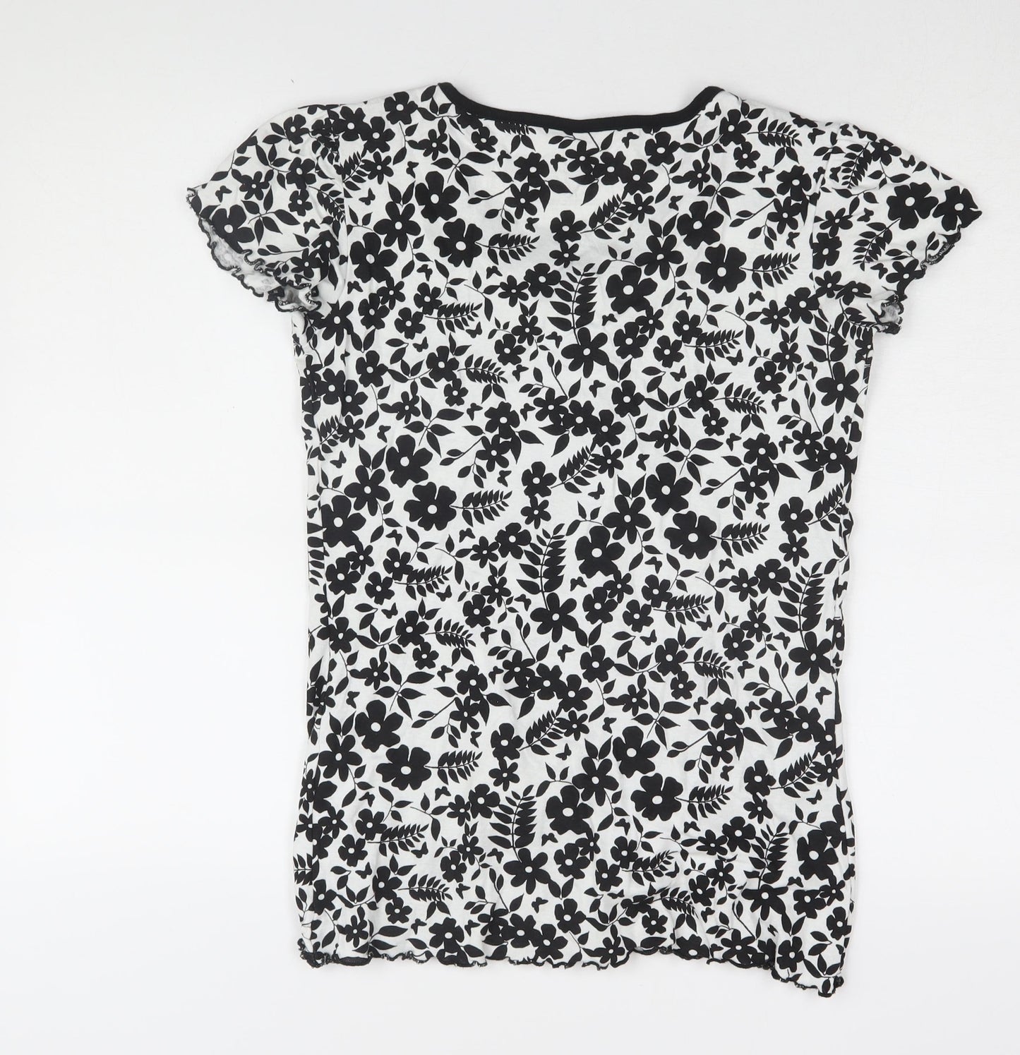 Womens UK Size 12 NEXT Black Basic T-Shirt