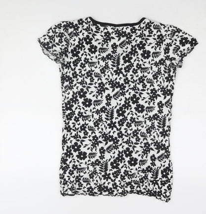 Womens UK Size 12 NEXT Black Basic T-Shirt