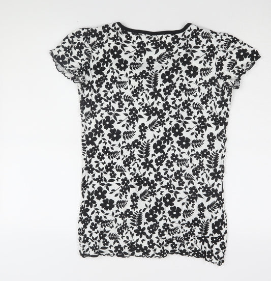 Womens UK Size 12 NEXT Black Basic T-Shirt