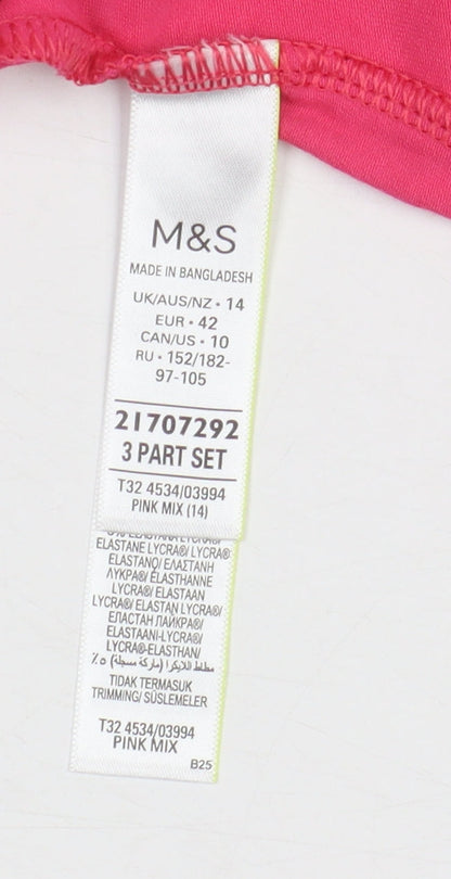 Womens UK Size 14 Marks and Spencer Pink Camisole Tank