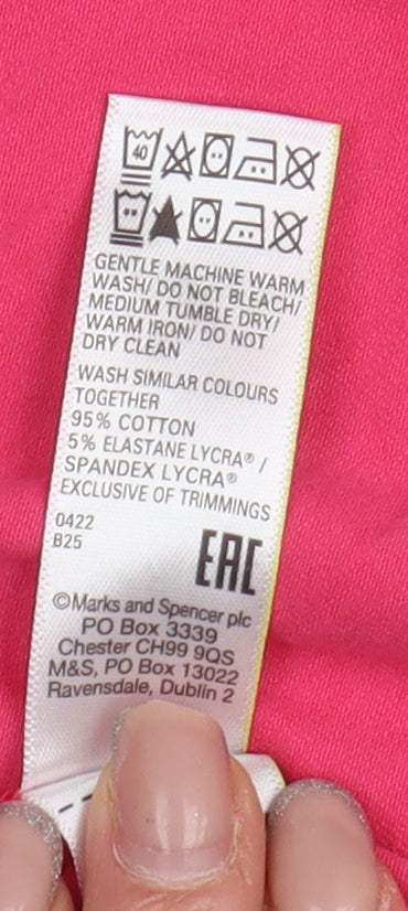 Womens UK Size 14 Marks and Spencer Pink Camisole Tank