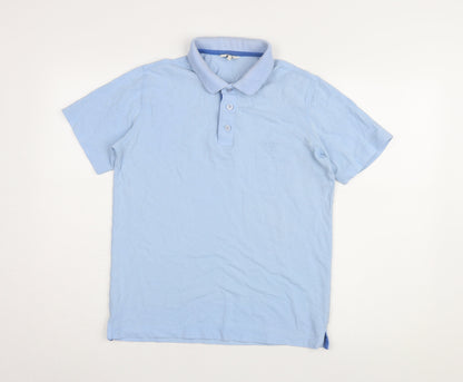 Cotton Traders Men's Blue XS Polo Shirt, Casual Style