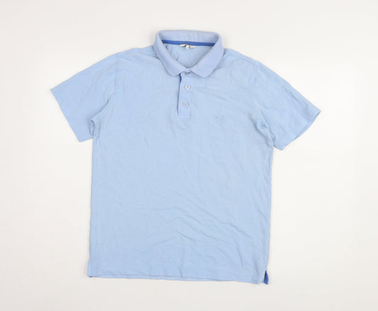 Cotton Traders Men's Blue XS Polo Shirt, Casual Style