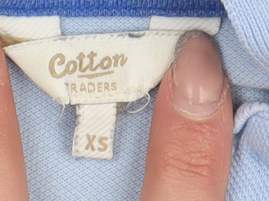 Cotton Traders Men's Blue XS Polo Shirt, Casual Style