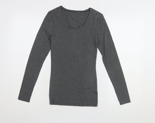 Womens UK Size 8 Marks and Spencer Black Basic T-Shirt