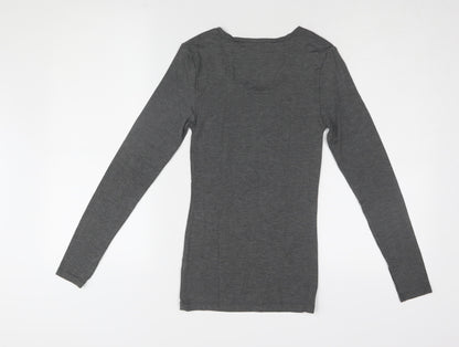 Womens UK Size 8 Marks and Spencer Black Basic T-Shirt