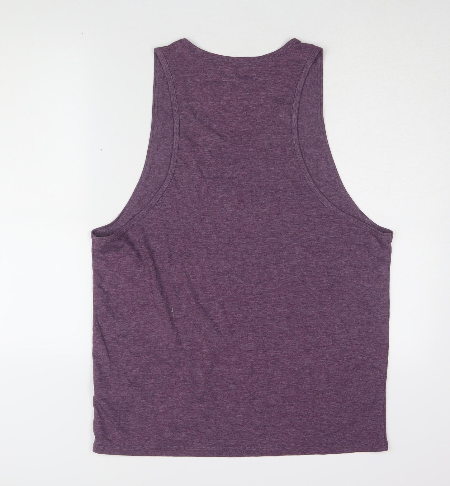 Topman Men's XL Purple Sleeveless Slim Fit T-Shirt