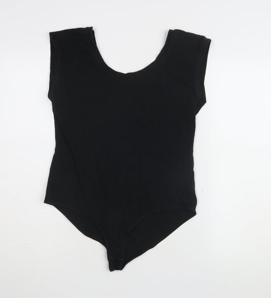 GAP Women's Black Sleeveless Bodysuit Large