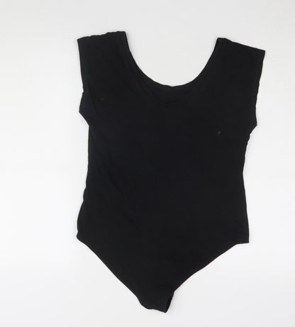 GAP Women's Black Sleeveless Bodysuit Large