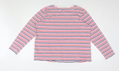Womens UK Size 18 Marks and Spencer Multicoloured Basic T-Shirt
