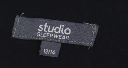 Studio Sleepwear Women's Black Nightshirt Size 12-14