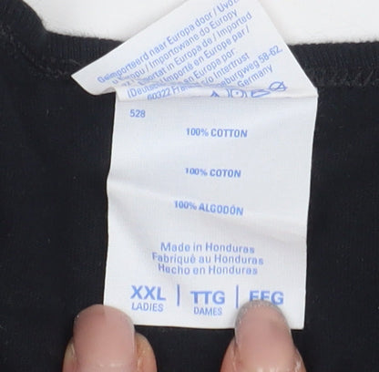 Port & Company Unisex Black Graphic T-Shirt XL