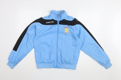 Macron Boys Blue Track Jacket, Size L, Football Style