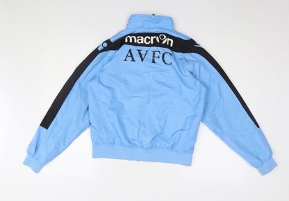 Macron Boys Blue Track Jacket, Size L, Football Style