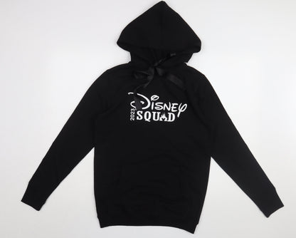 Women's Black Disney Hoodie XS, Pullover, Hooded, Size XS