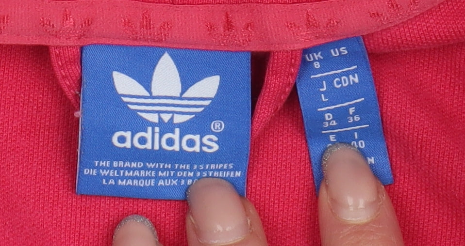 Adidas Women's Grey Colourblock Basic Jacket UK 8