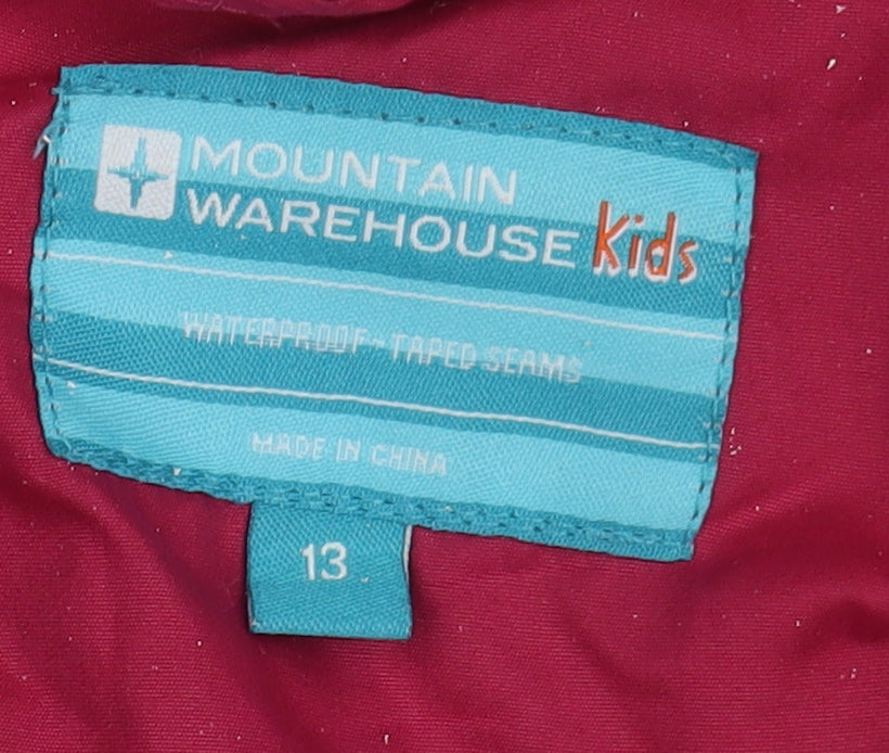 Mountain Warehouse Girls Red 3-in-1 Hooded Jacket 13Y
