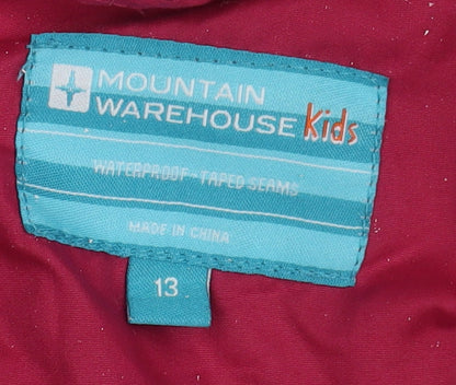 Mountain Warehouse Girls Red 3-in-1 Hooded Jacket 13Y