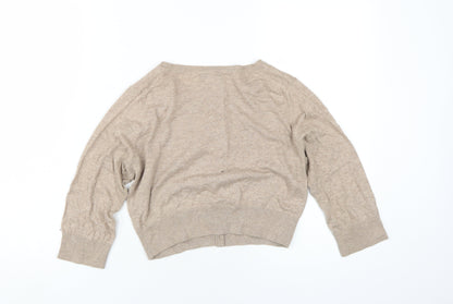 Womens UK Size S Old Navy Beige Cardigan Jumper