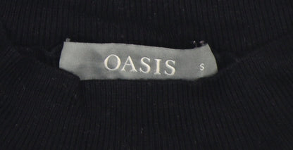 Womens UK Size S Oasis Black Pullover Jumper