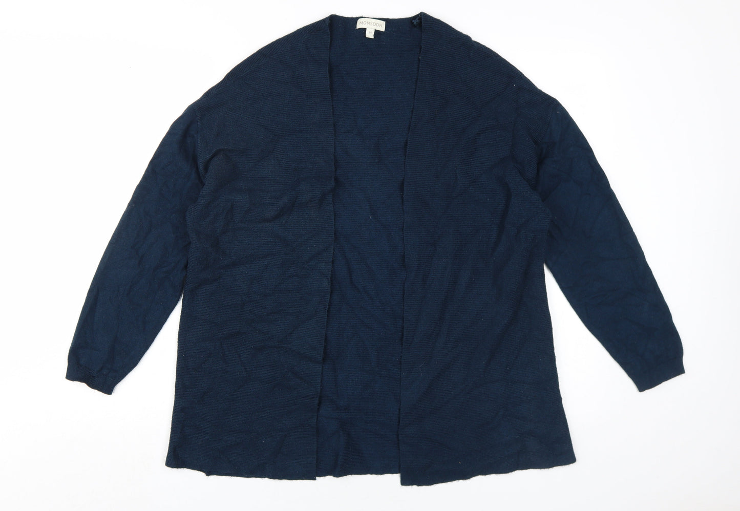 Womens UK Size M Monsoon Blue Cardigan Jumper