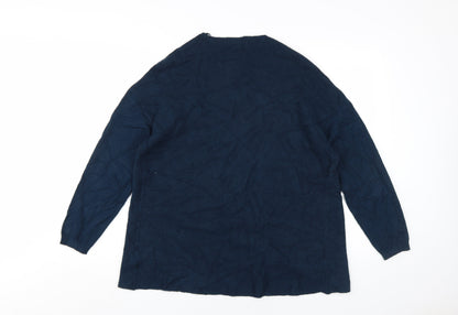 Womens UK Size M Monsoon Blue Cardigan Jumper