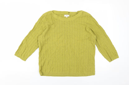 Womens UK Size M CC Green Pullover Jumper