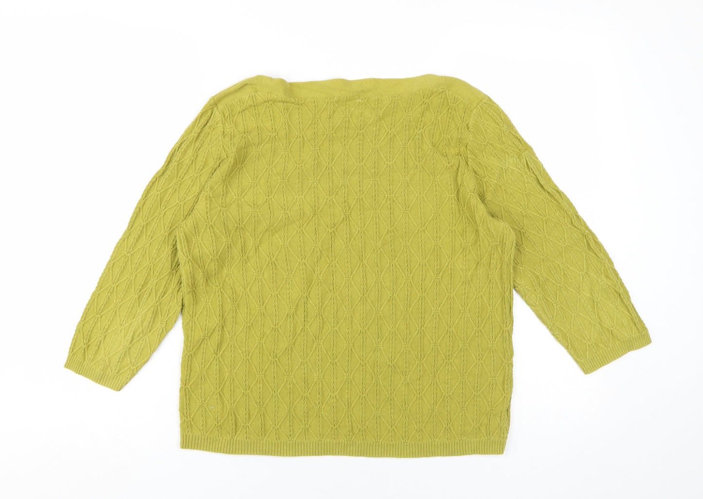 Womens UK Size M CC Green Pullover Jumper
