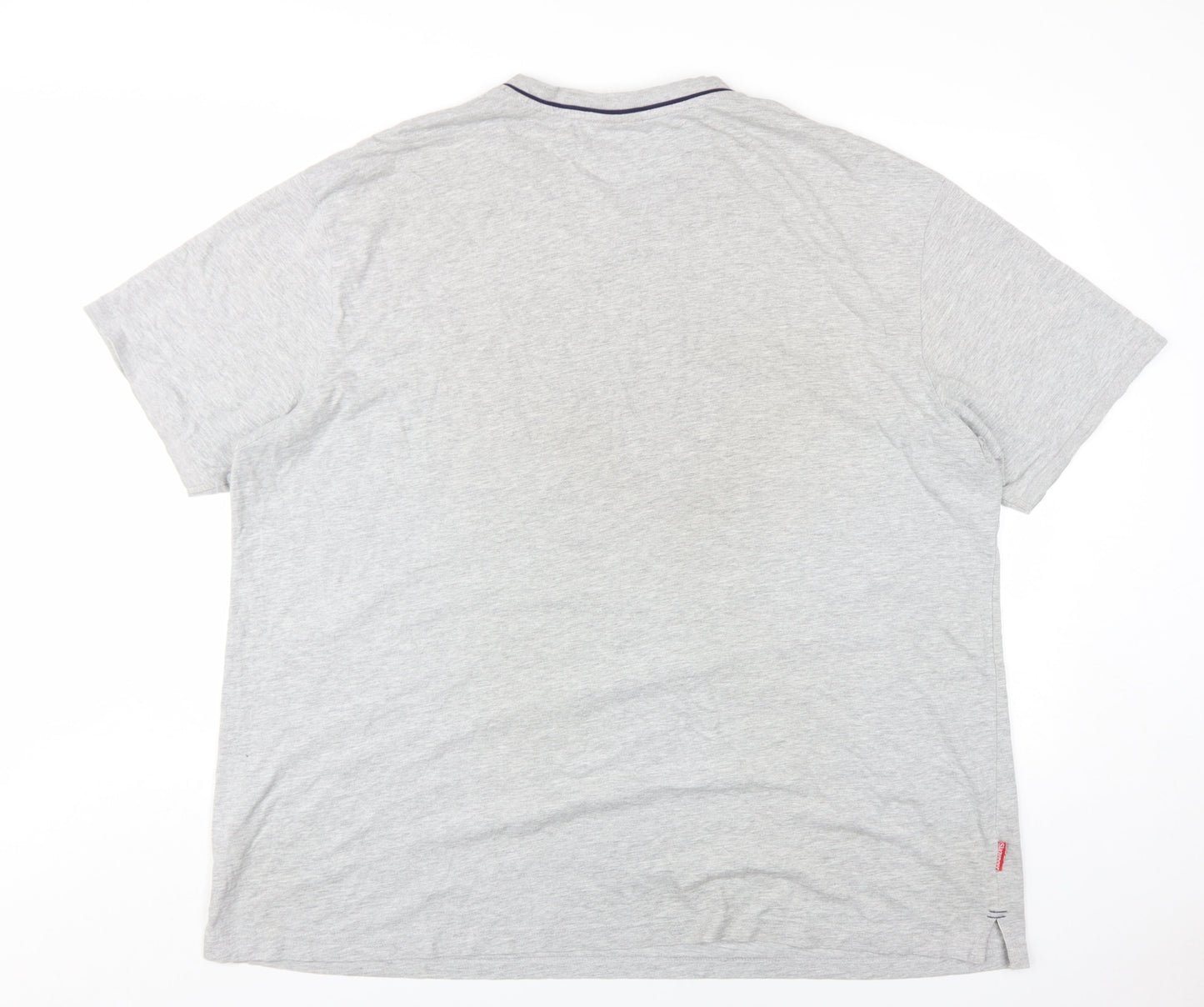 Slazenger Men's Grey V-Neck T-Shirt 4XL