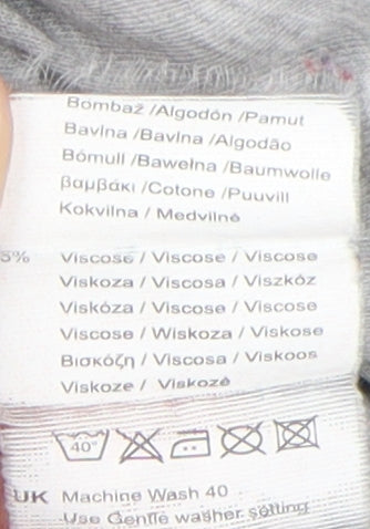 Slazenger Men's Grey V-Neck T-Shirt 4XL