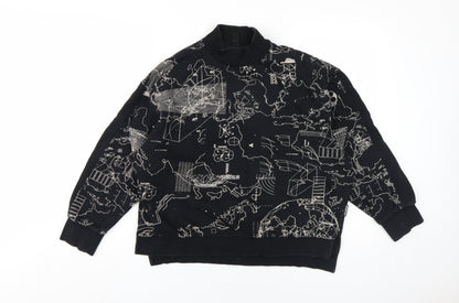 Brooklyn's Own Black Graphic Sweatshirt, Unisex Small