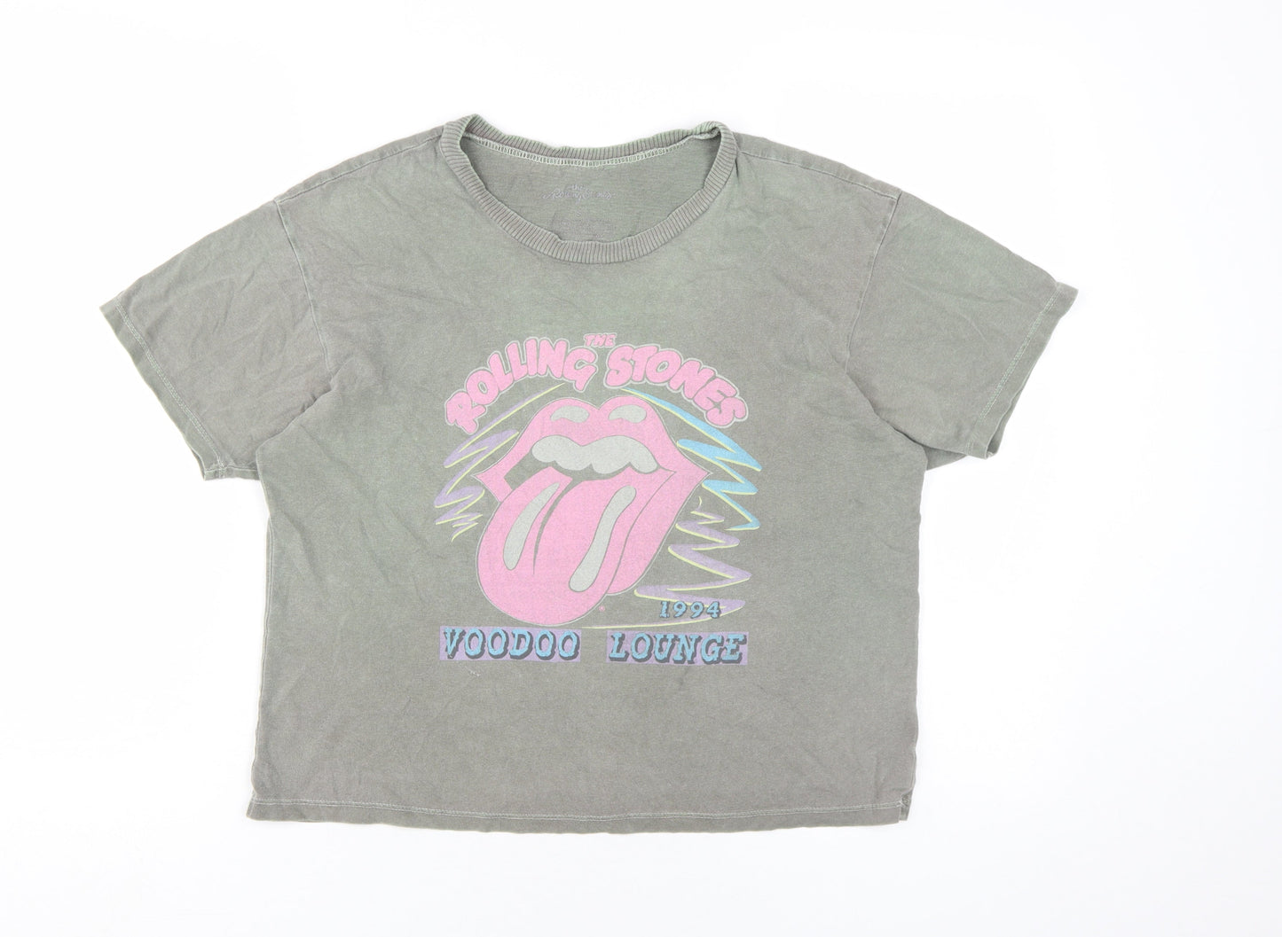 Rolling Stones Unisex Green Music T-Shirt Size S
